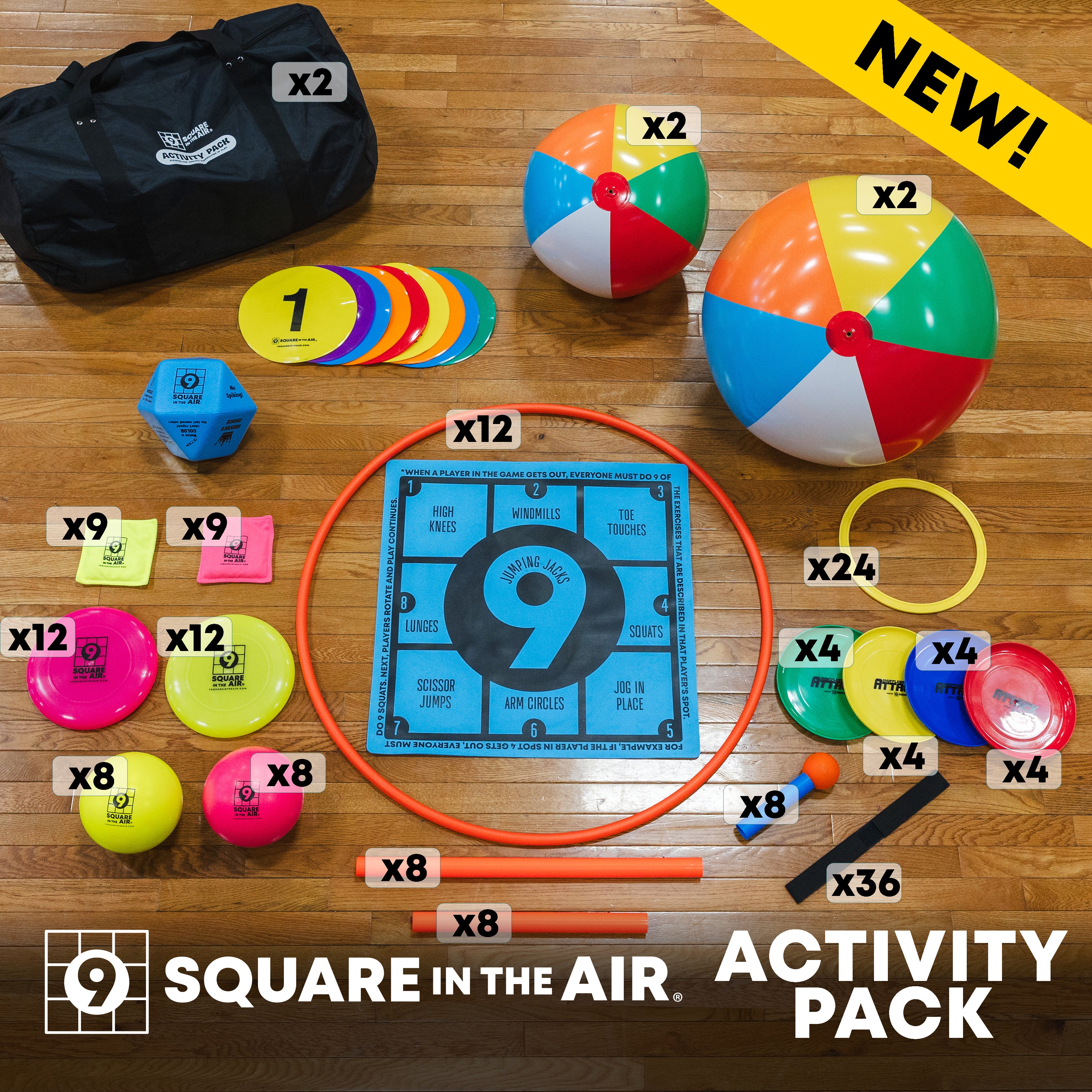 Activity Pack for 9 Square in the Air Game